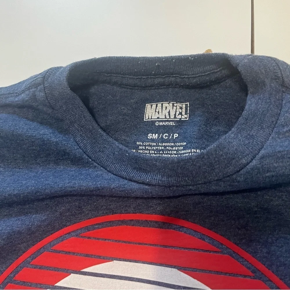 Captain America Graphic Tee and Red & White Baseball Raglan